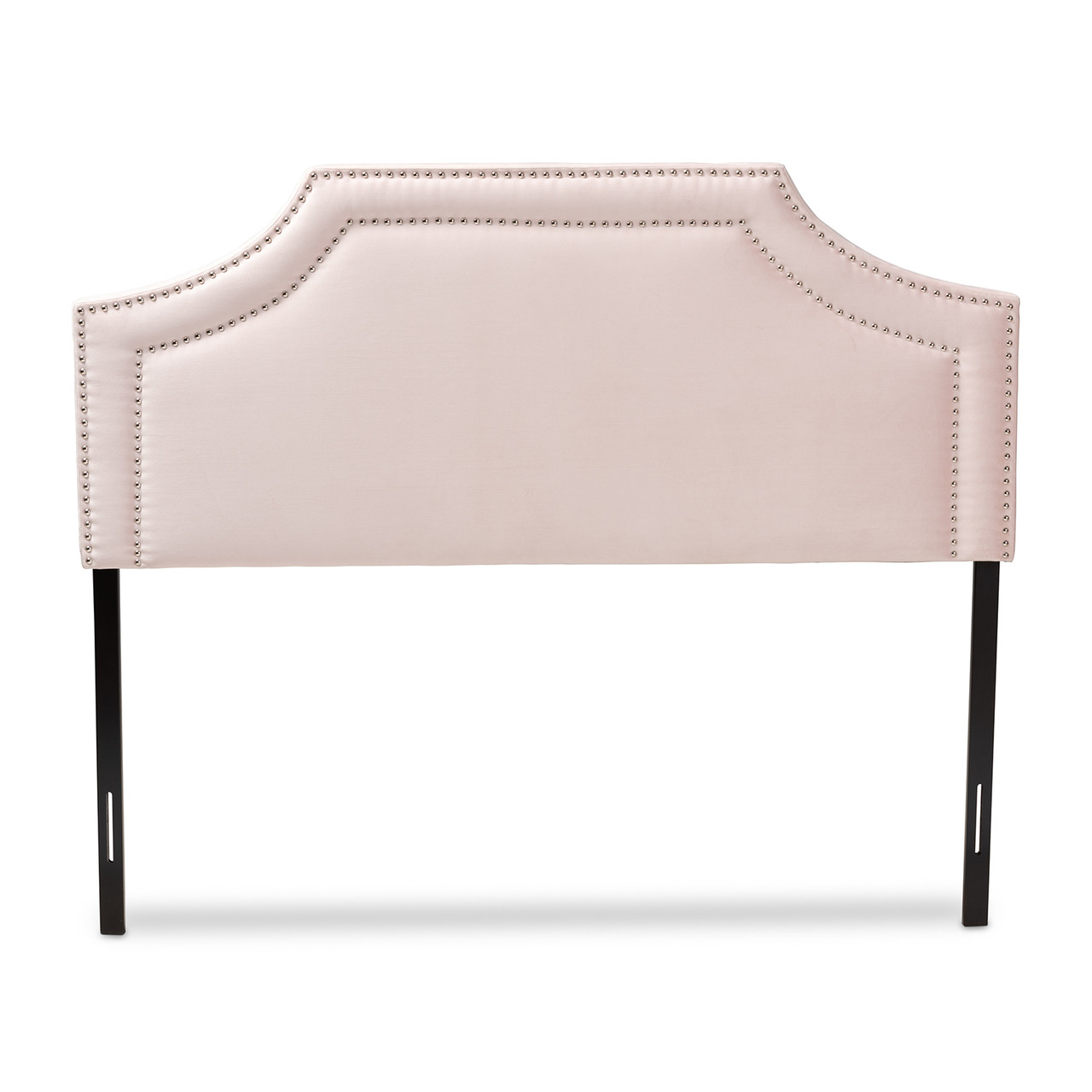 Baxton Studio Avignon Modern and Contemporary Light Pink Velvet