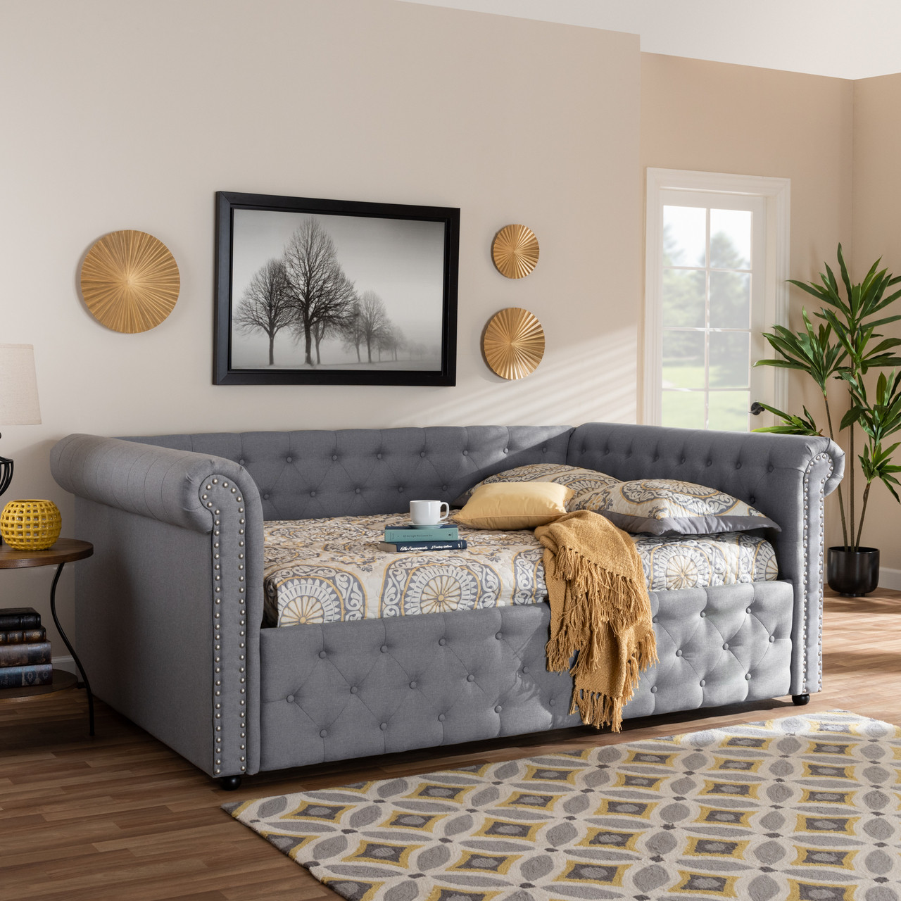 Gray shop upholstered daybed