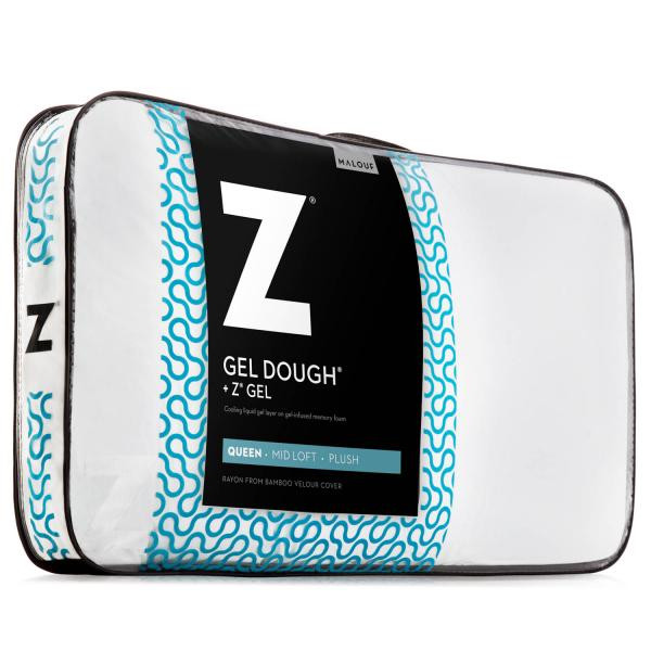 Malouf Gel Dough + Z Gel Pillow Plush Mid Loft