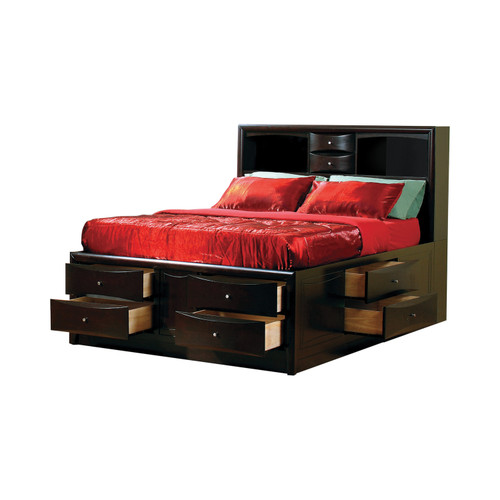 Coaster Phoenix Contemporary Storage Bed in Cappuccino