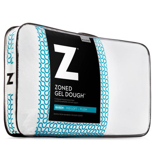 Malouf Z Zoned Dough Memory Foam Pillow (Low Loft)