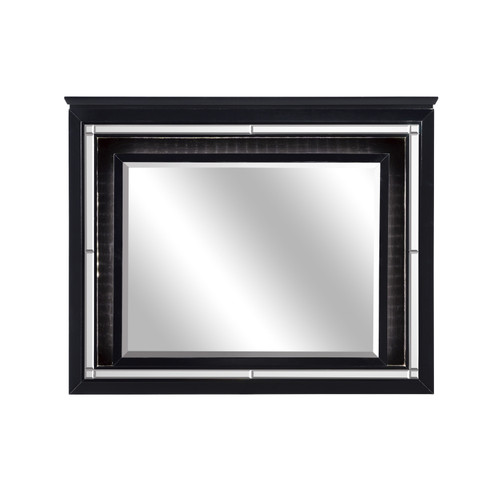 Homelegance Allura Collection Mirror in Black