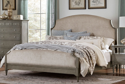 Homelegance Albright Collection Upholstered Bed in Oak