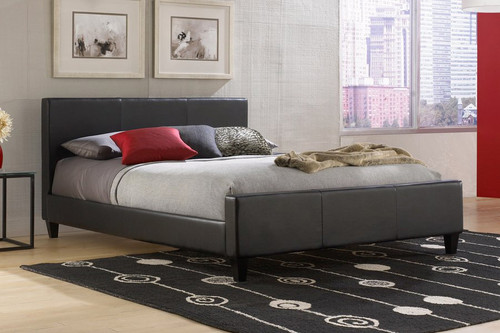 Fashion Bed Group Euro Upholstered Platform Bed Black