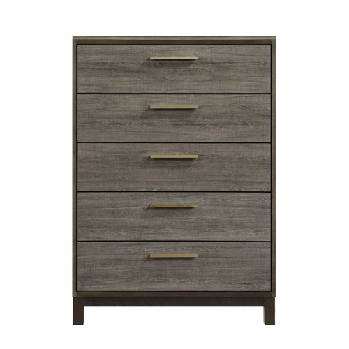 Homelegance Vestavia Collection Chest in Grey; Front View 
