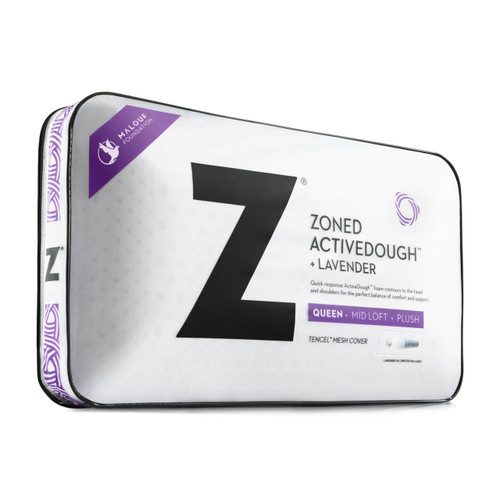 Malouf Zoned ActiveDough Lavender Infused Pillow; Packaging
