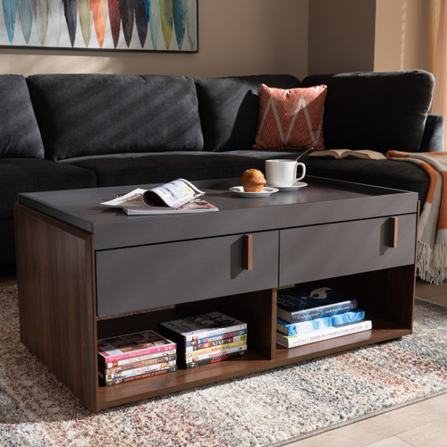 Baxton Studio Arend Modern and Contemporary Two Tone Oak Brown and