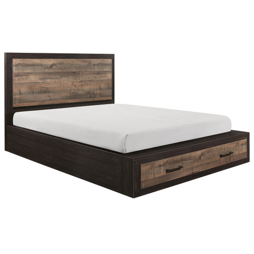 Homelegance Miter Collection Platform Bed in Mahogany 1