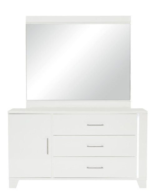Homelegance Kerren Collection Dresser & Mirror in White