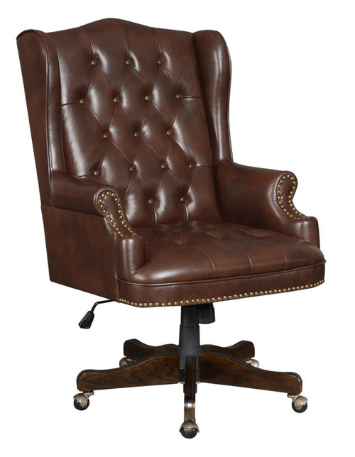 Coaster Donahue Executive Office Chair in Brown