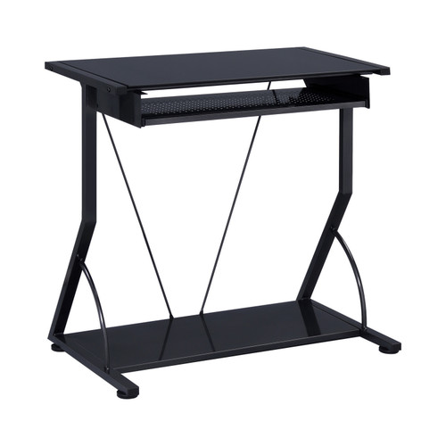 Coaster Harper Computer Desk with Keyboard Tray in Black