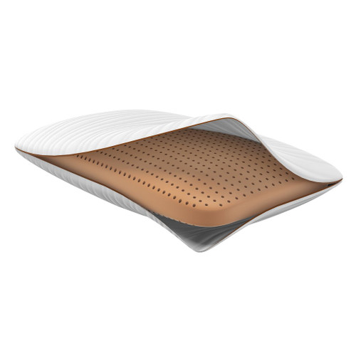 iDealBed Copper Infused Ventilated Gel Memory Foam Pillow 2