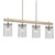 Kichler Maritime 4-Light Brushed Nickel Coastal Dry Rated Chandelier