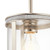 Kichler Angelica Polished Nickel Industrial Clear Glass Cylinder Mini Hanging Pendant Light