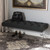 Baxton Studio Cameron Modern and Contemporary Grey Fabric Upholstered Button-Tufted Ottoman Bench with Acrylic Legs