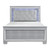 Homelegance Allura Collection Bed in Silver; Front View