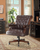 Coaster Richmond Executive Leatherette Office Chair in Dark Brown