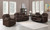 Coaster Myleene Collection Glider Recliner in Chestnut; Full Living Room Set (Set Not Included with This Listing)