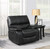 Coaster Willemse Casual Glider Recliner in Black; Lifestyle