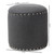 Baxton Studio Rosine Modern and Contemporary Dark Grey Fabric Upholstered Nail Trim Ottoman