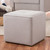 Baxton Studio Corinne Modern and Contemporary Light Grey Fabric Upholstered Ottoman