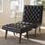 Baxton Studio Annetha Mid-Century Modern Black Faux Leather Upholstered Walnut Finished Wood Chair And Ottoman Set