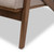 Baxton Studio Bianca Mid-Century Modern Walnut Wood Light Grey Fabric Tufted Lounge Chair