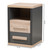 Baxton Studio Pandora Modern and Contemporary Dark Grey and Light Brown Two-Tone 2-Drawer Nightstand