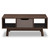 Baxton Studio Britta Mid-Century Modern Walnut Brown and Grey Two-Tone Finished Wood Coffee Table