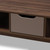 Baxton Studio Britta Mid-Century Modern Walnut Brown and Grey Two-Tone Finished Wood Coffee Table