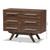 Baxton Studio Auburn Mid-Century Modern Walnut Brown Finished Wood 6-Drawer Dresser