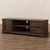 Baxton Studio Burnwood Modern and Contemporary Walnut Brown Finished Wood TV Stand