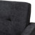 Baxton Studio Carina Mid-Century Modern Dark Grey Fabric Upholstered 3-Piece Living Room Set