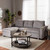 Baxton Studio Lianna Modern and Contemporary Light Grey Fabric Upholstered Sectional Sofa