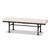 Baxton Studio Zelie Rustic and Industrial Light Beige Fabric Upholstered Bench