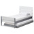 Baxton Studio Nereida Modern Classic Mission Style White and Grey-Finished Wood Twin Platform Bed