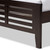 Baxton Studio Sedona Modern Classic Mission Style Dark Brown-Finished Wood Twin Platform Bed with Trundle