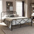 Baxton Studio Beatrice Modern And Contemporary Stippled Black Finished Metal Queen Size Platform Bed