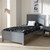 Baxton Studio Catalina Modern Classic Mission Style Grey-Finished Wood Twin Platform Bed