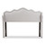 Baxton Studio Nadeen Modern and Contemporary Greyish Beige Fabric Winged Headboard