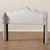 Baxton Studio Nadeen Modern and Contemporary Greyish Beige Fabric Winged Headboard