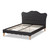 Baxton Studio Alicia French Modern Classic Dark Grey Fabric Platform Bed