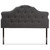 Baxton Studio Dacia Modern and Contemporary Dark Grey Fabric Headboard