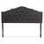 Baxton Studio Edith Modern and Contemporary Dark Grey Fabric Headboard