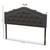 Baxton Studio Edith Modern and Contemporary Dark Grey Fabric Headboard