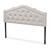 Baxton Studio Edith Modern and Contemporary Greyish Beige Fabric Headboard