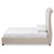 Baxton Studio Victoire Modern and Contemporary Light Beige Fabric Upholstered Platform Bed