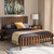 Baxton Studio Harlan Modern Classic Mission Style Brown-Finished Wood Platform Bed