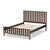 Baxton Studio Harlan Modern Classic Mission Style Brown-Finished Wood Platform Bed