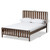Baxton Studio Harlan Modern Classic Mission Style Brown-Finished Wood Platform Bed